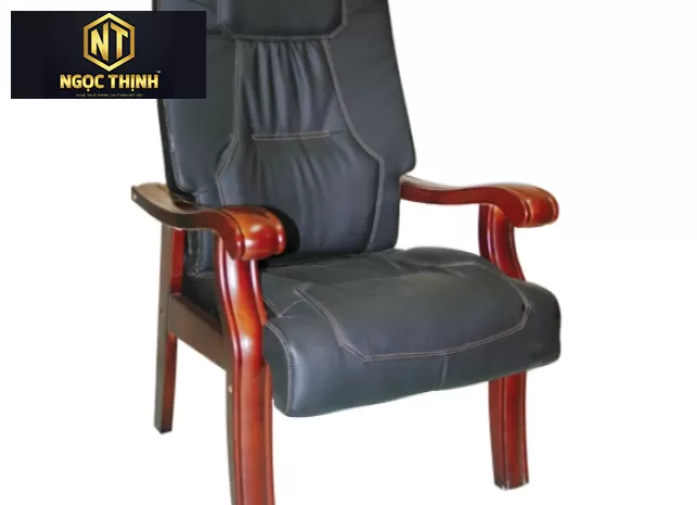 Ghế họp chủ tọa cao cấp khung gỗ tự nhiên chân tĩnh GH09 Ghế họp chủ tọa cao cấp khung gỗ tự nhiên chân tĩnh GH09